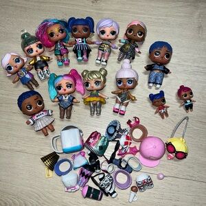 LOL Surprise Doll Lot + Accessories | 13 Dolls (11 Regular + 2 Mini)